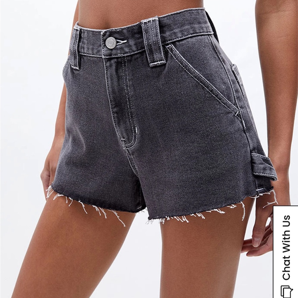 Black carpenter shorts